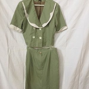 2 Piece fully lined skirt and blouse